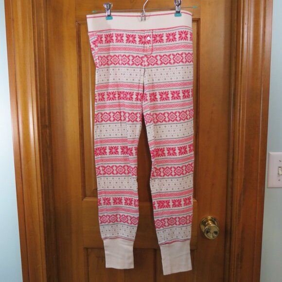 Victoria's Secret Long John PJs White/Pink/Grey Top & Bottom Size XS - Picture 7 of 10